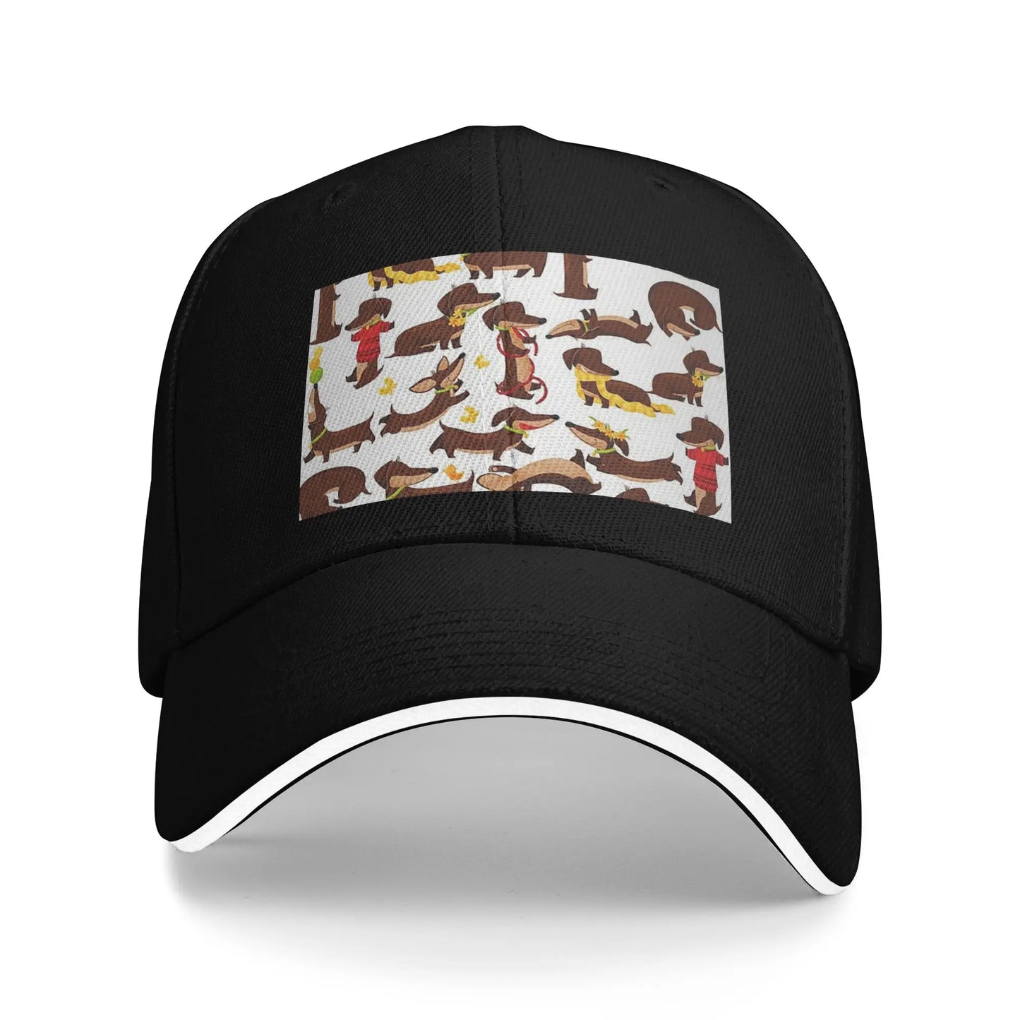 Funny Dachshund A Cute Cartoon Dog Pattern Cap Baseball Caps