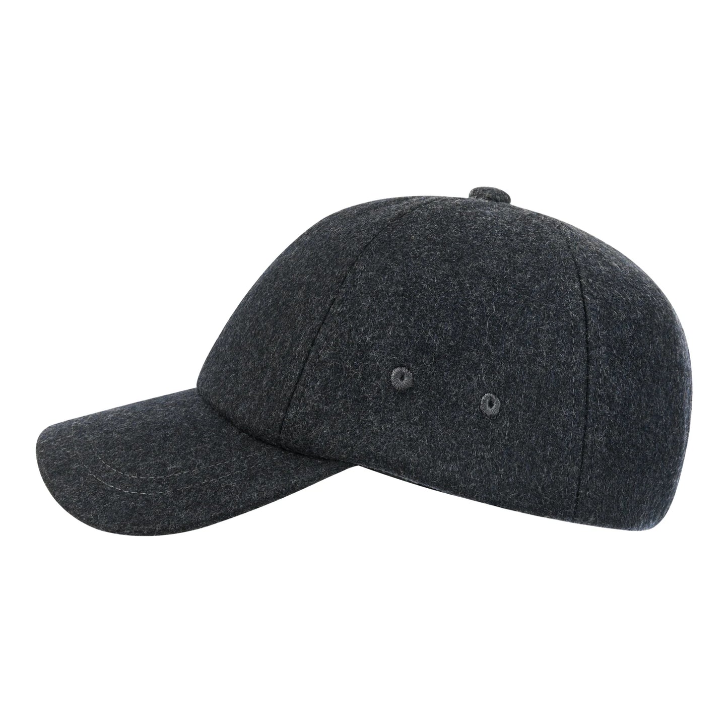 Wool Tweed Baseball Cap Casual Style Soft Unstructured Hat