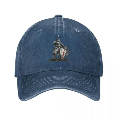 Templar Shield Cross Sword Knights Baseball Cap