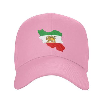 Flag Map Of Iran Iranian Flag Baseball Cap