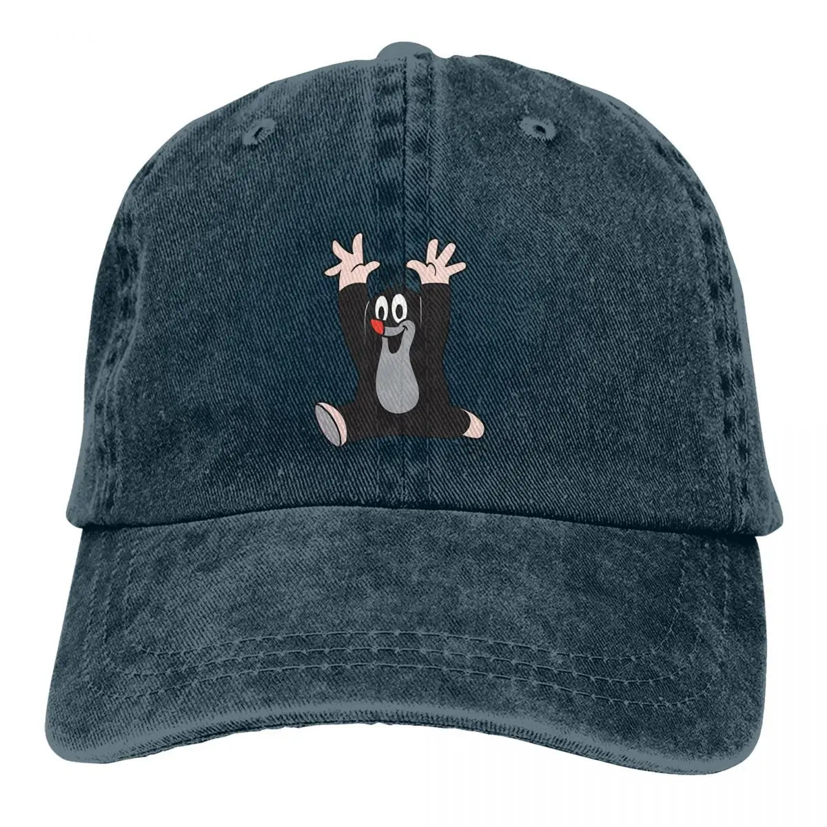 Washed Men's Baseball Cap His Hands In The Air