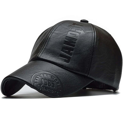 Unisex 1985 Imprinting Leather Baseball Caps