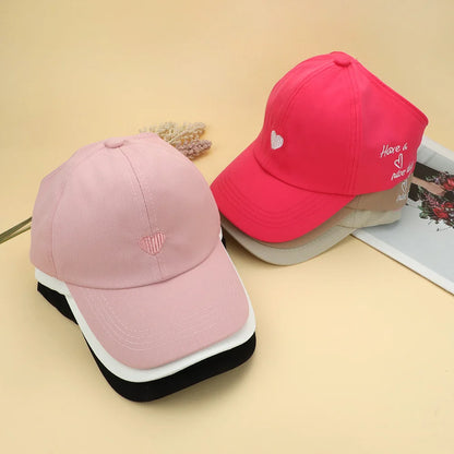 Children Sun Hat Girls Ponytail Duckbill Hats Kids Empty Top Baseball Cap
