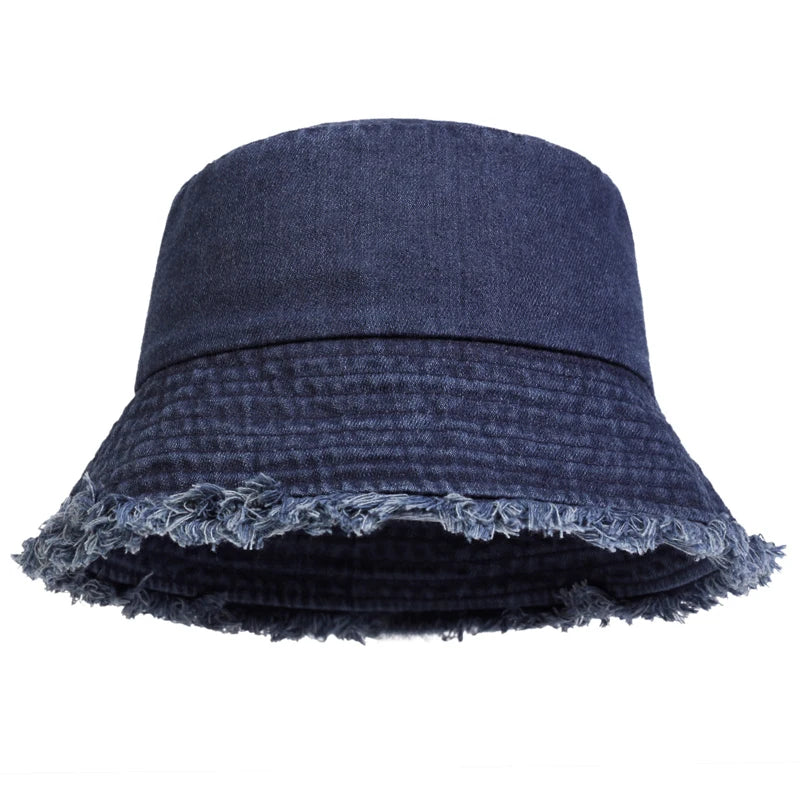Neutral Denim Bucket Hat