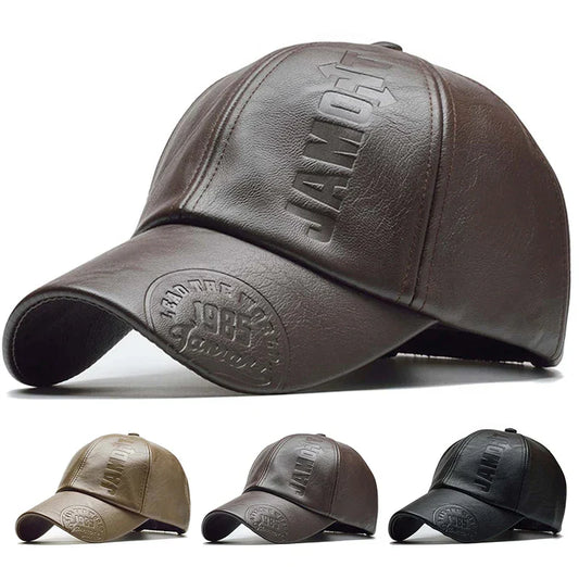 Unisex 1985 Imprinting Leather Baseball Caps