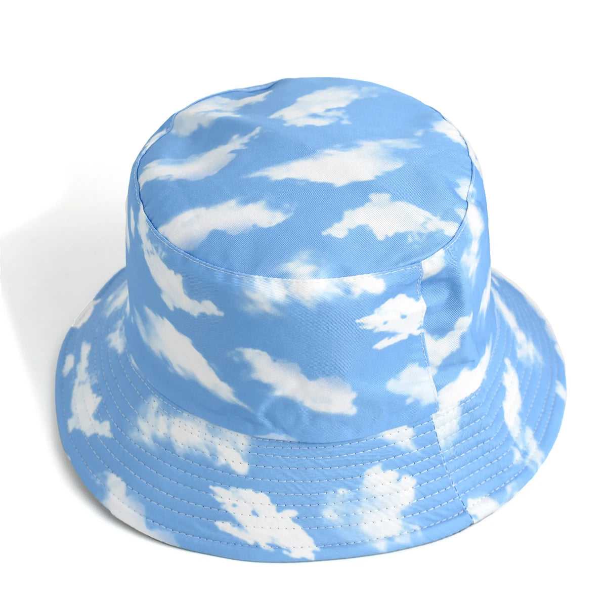Blue Sky And White Clouds Print Bucket Hat