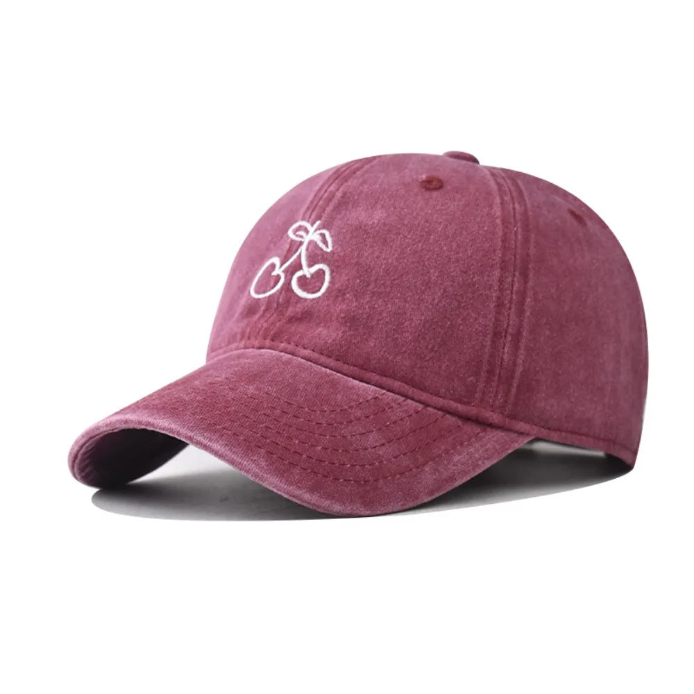 Retro Embroidered Embroidery Baseball Cap Animals Peaked Cap Canvas Baseball Hat