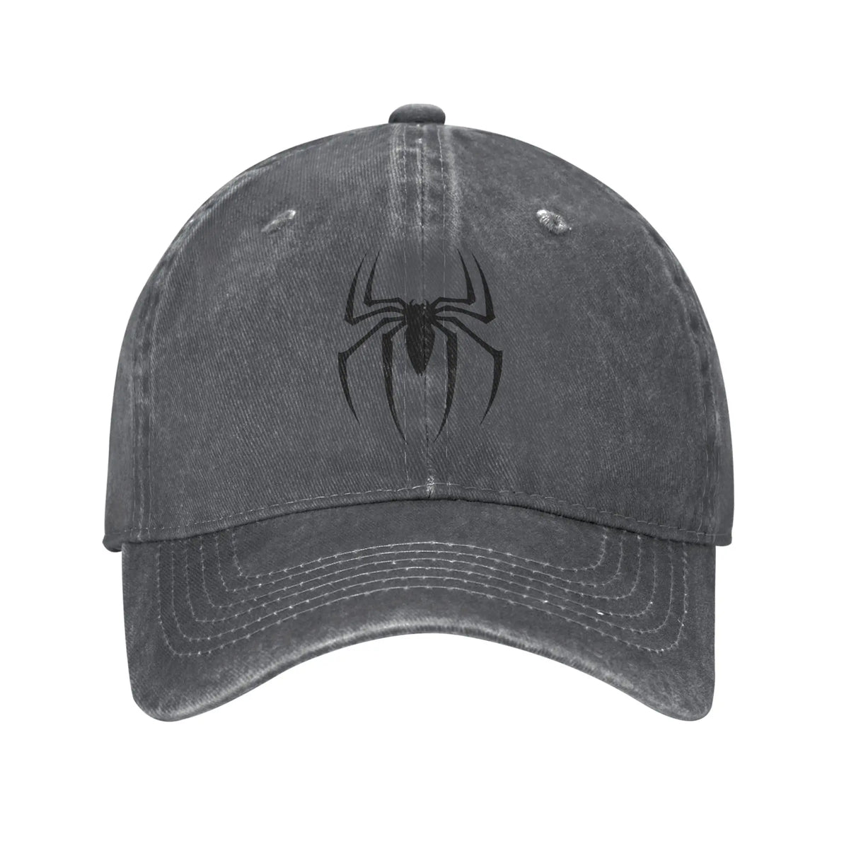 Spider Baseball Caps Casual Distressed Washed
