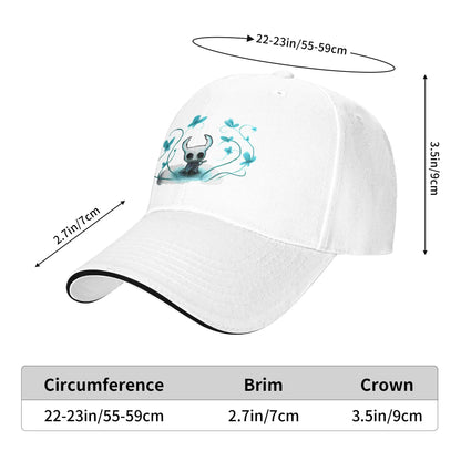 Hollow Knight Baseball Caps Retro Ghost Game