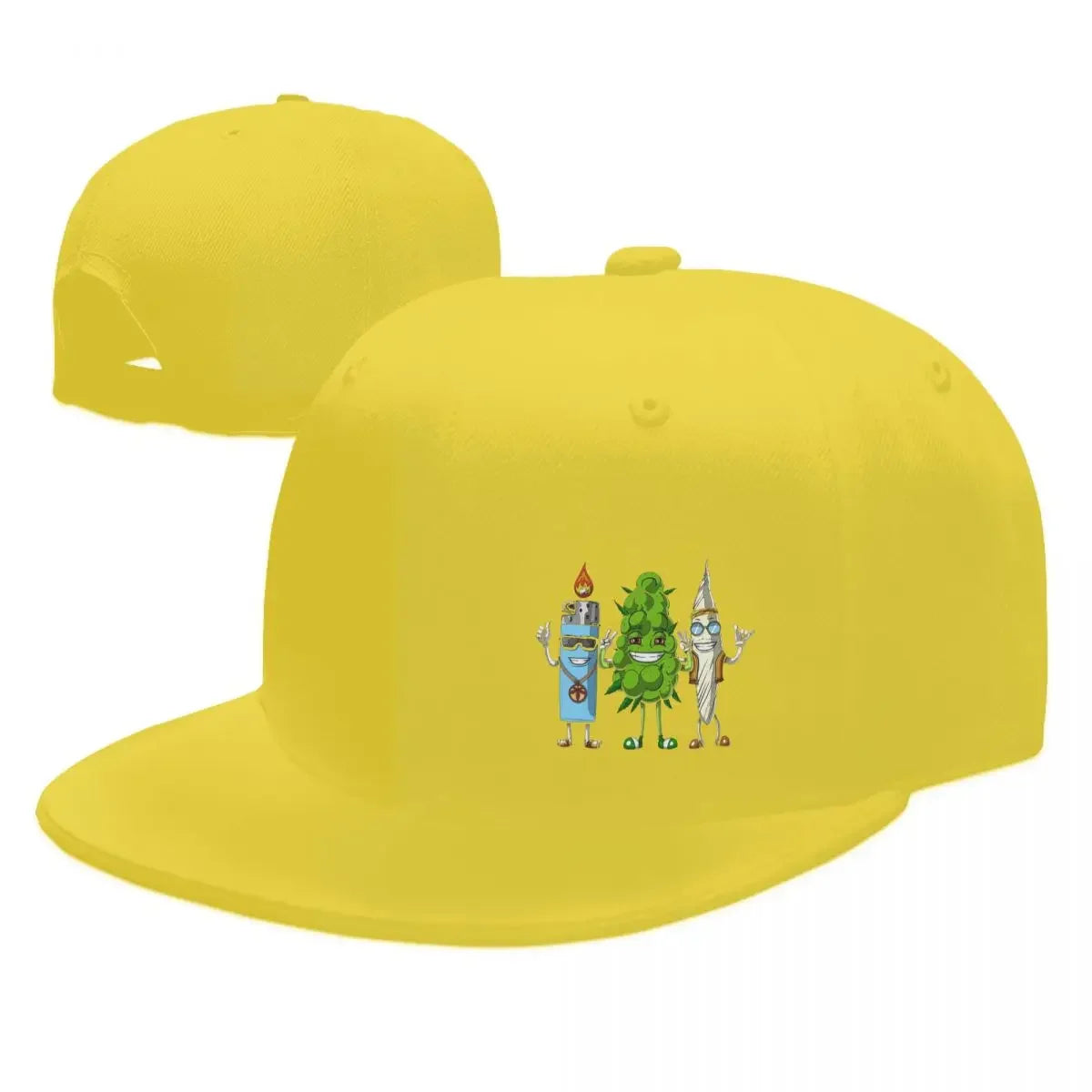 Weed Bud Joint Lighter Baseball Caps Snapback Men