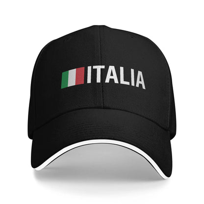 Custom Fashion Milano Italy Flag Baseball Cap Women Men