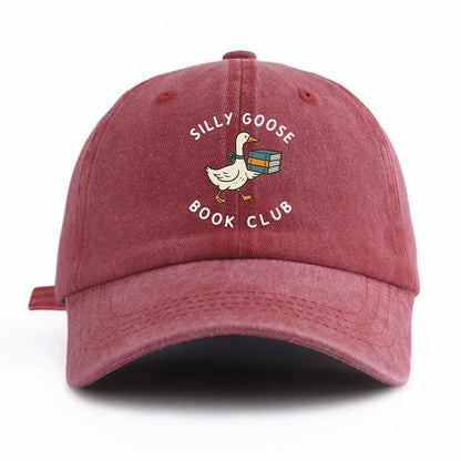 BOOK CLUB Print Washed Baseball Cap For Adults