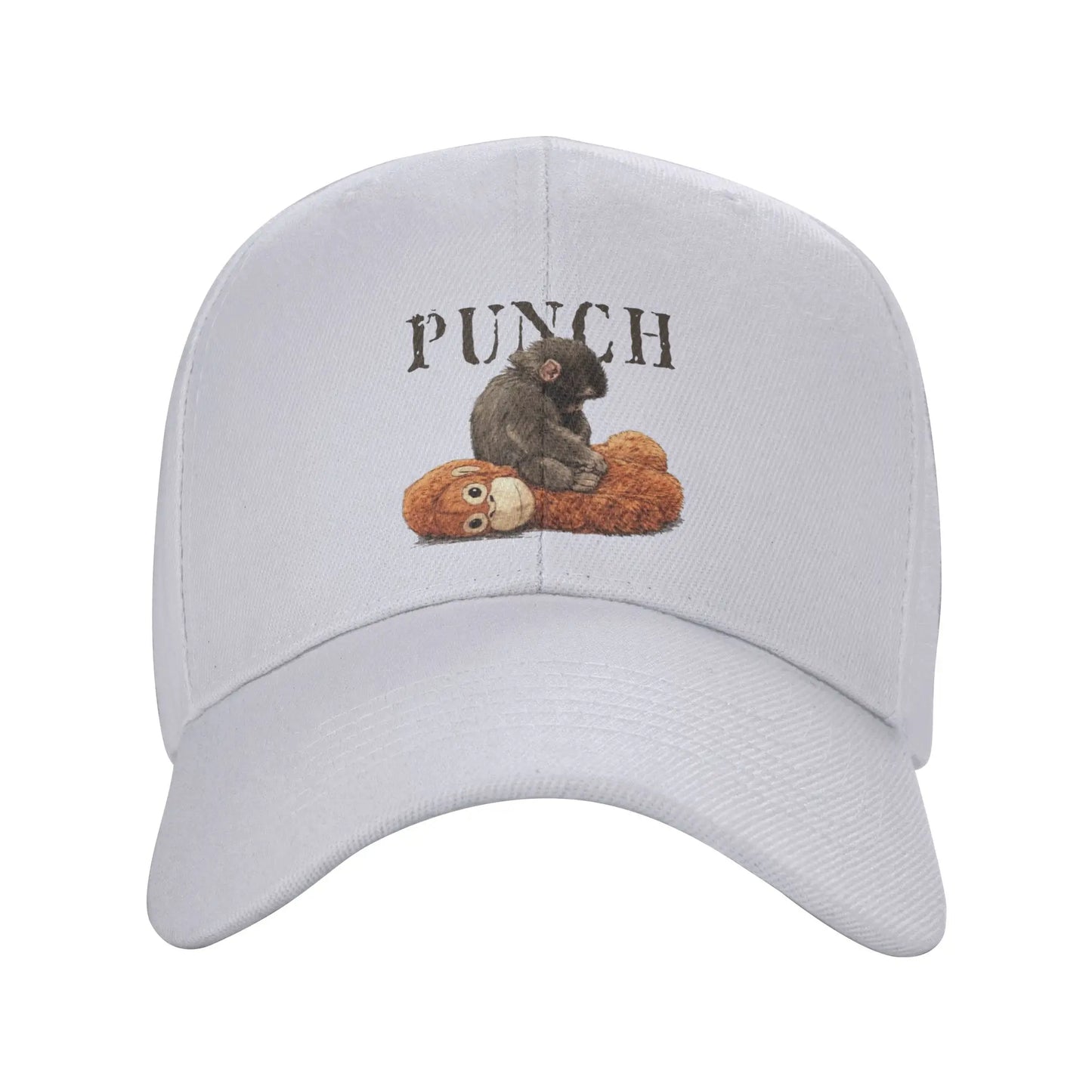 Sad Monkey Punch Meme With An Orange Toy Cap Baseball Cap For Men Women