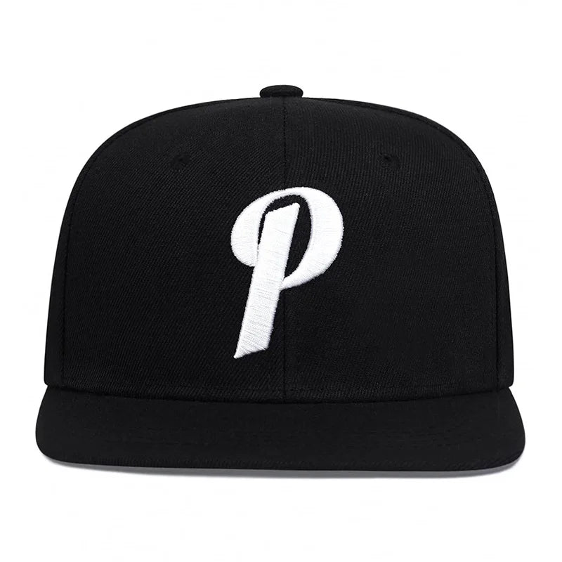 Unisex P Letter Embroidery Hip-hop Hats Outdoor