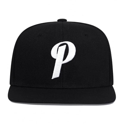 Unisex P Letter Embroidery Hip-hop Hats Outdoor