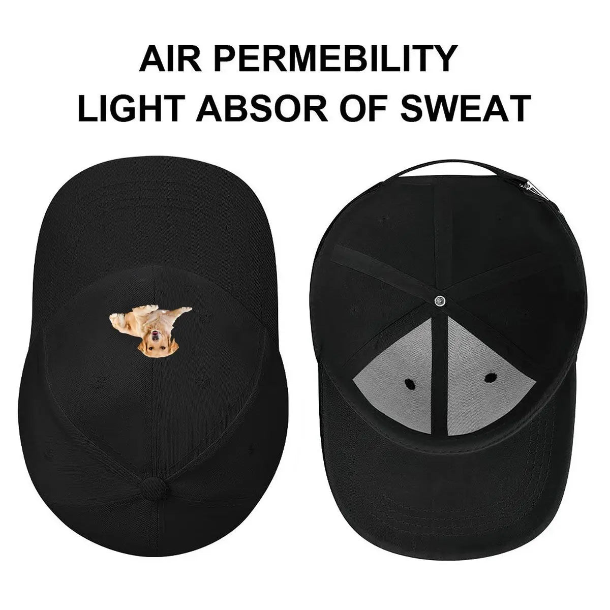 Golden Retriever Print Baseball Cap