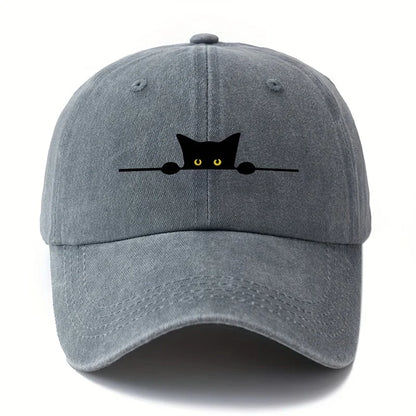 Cartoon Cat Printed Baseball Cap