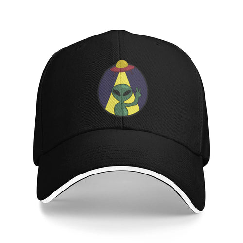UFO We Come In Space Alien Baseball Cap