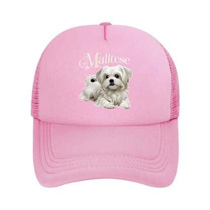 Maltese Dog Pattern Printed  - A Hat for Pet Lovers Baseball Cap
