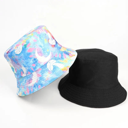 Bucket Hat Women Men Unisex Butterfly Pattern Sun Hats