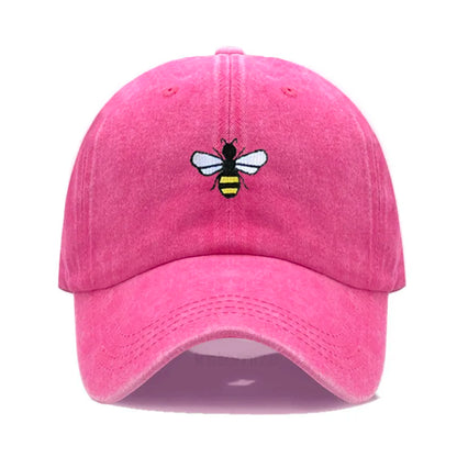 Honeybee Embroidered Baseball Cap For Women Men
