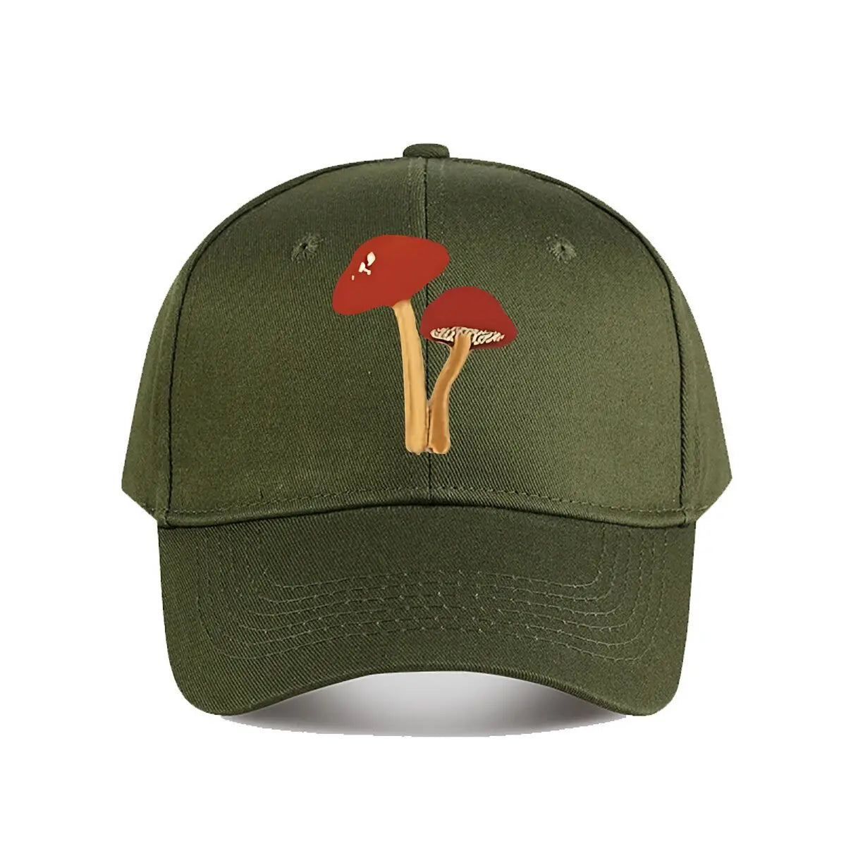 Artificial Red Mushroom Home Decor Baseball Cap