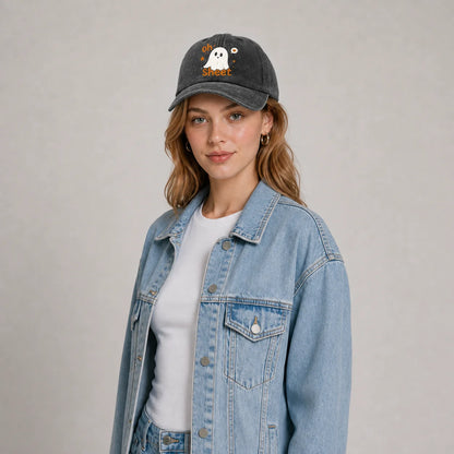 Funny Oh Sheet Ghost Graphic Baseball Cap