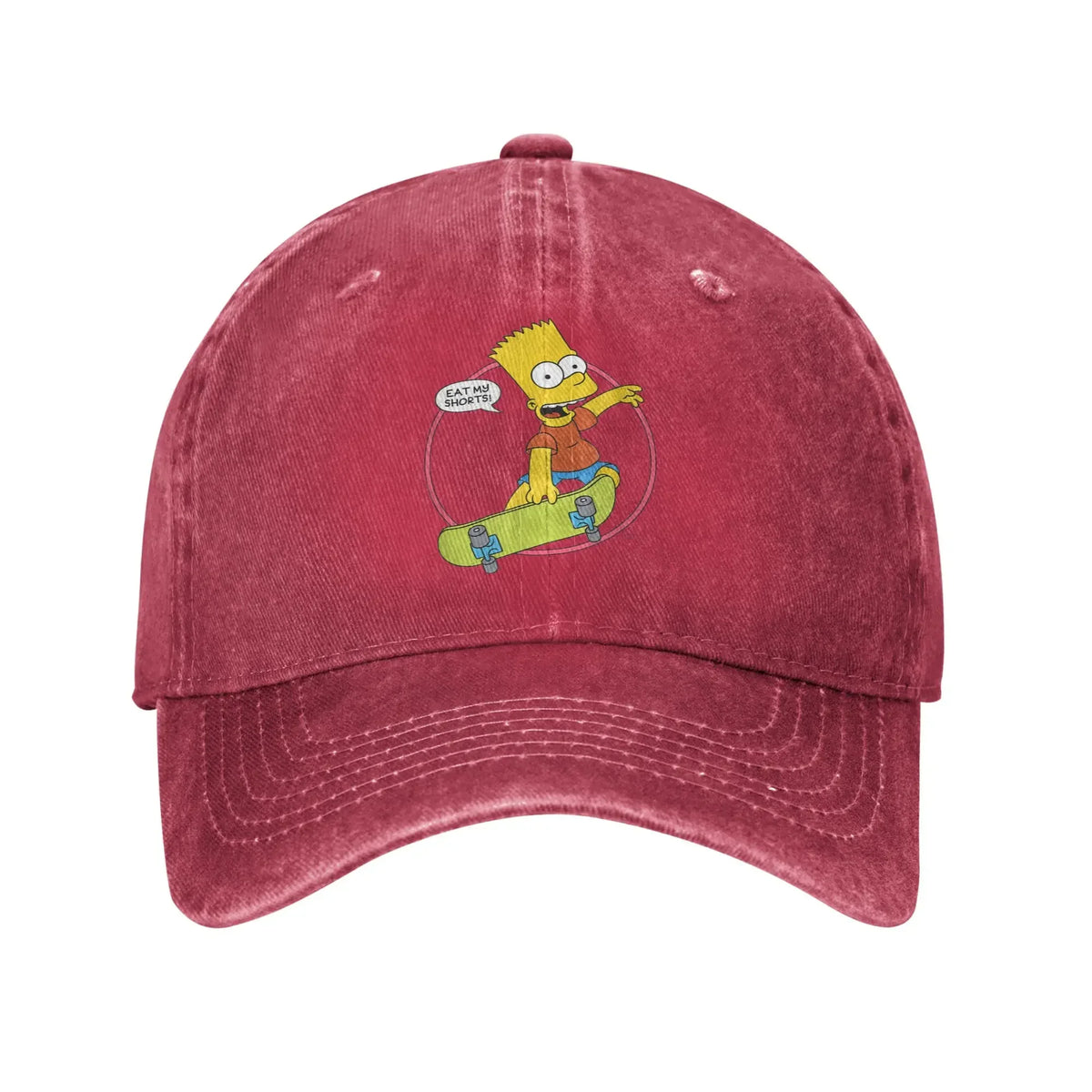 New The S-simpson Bart Eat My Shorts Sun Baseball Cap