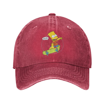 New The S-simpson Bart Eat My Shorts Sun Baseball Cap