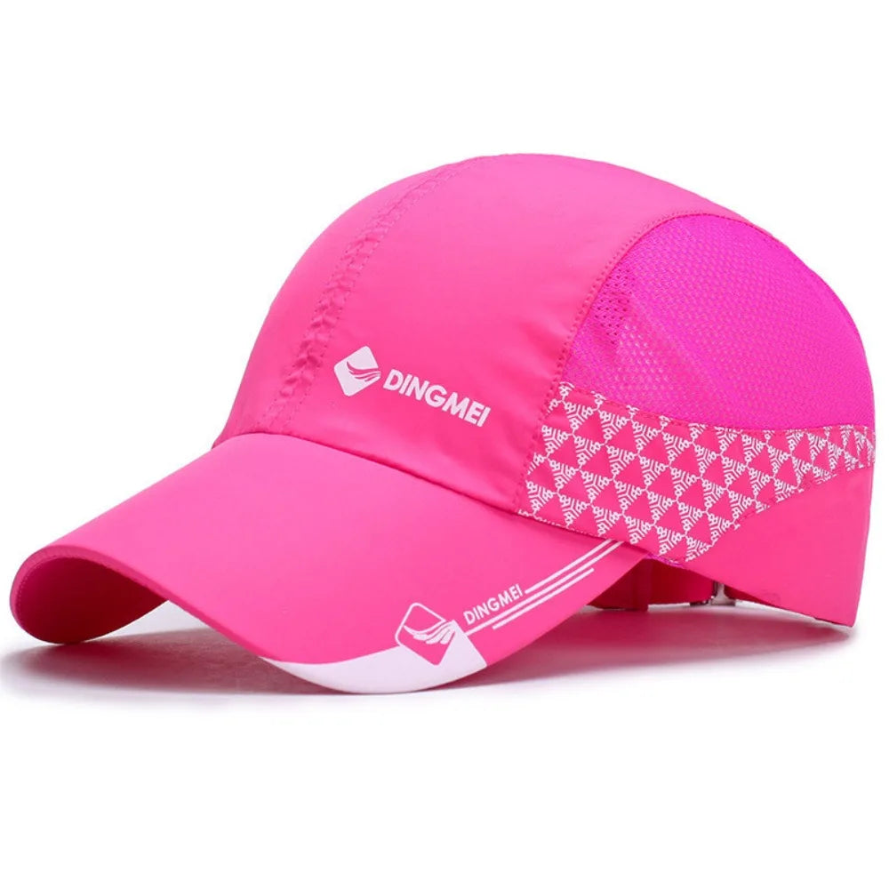 Fashion Quick Drying Sports Baseball Hat Letter Sunscreen Peaked Cap Ultra Thin Mesh Baseball Cap