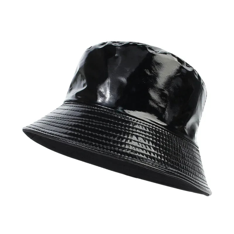 Fashion Shiny Hip-Hop Bucket Hat for Women Men