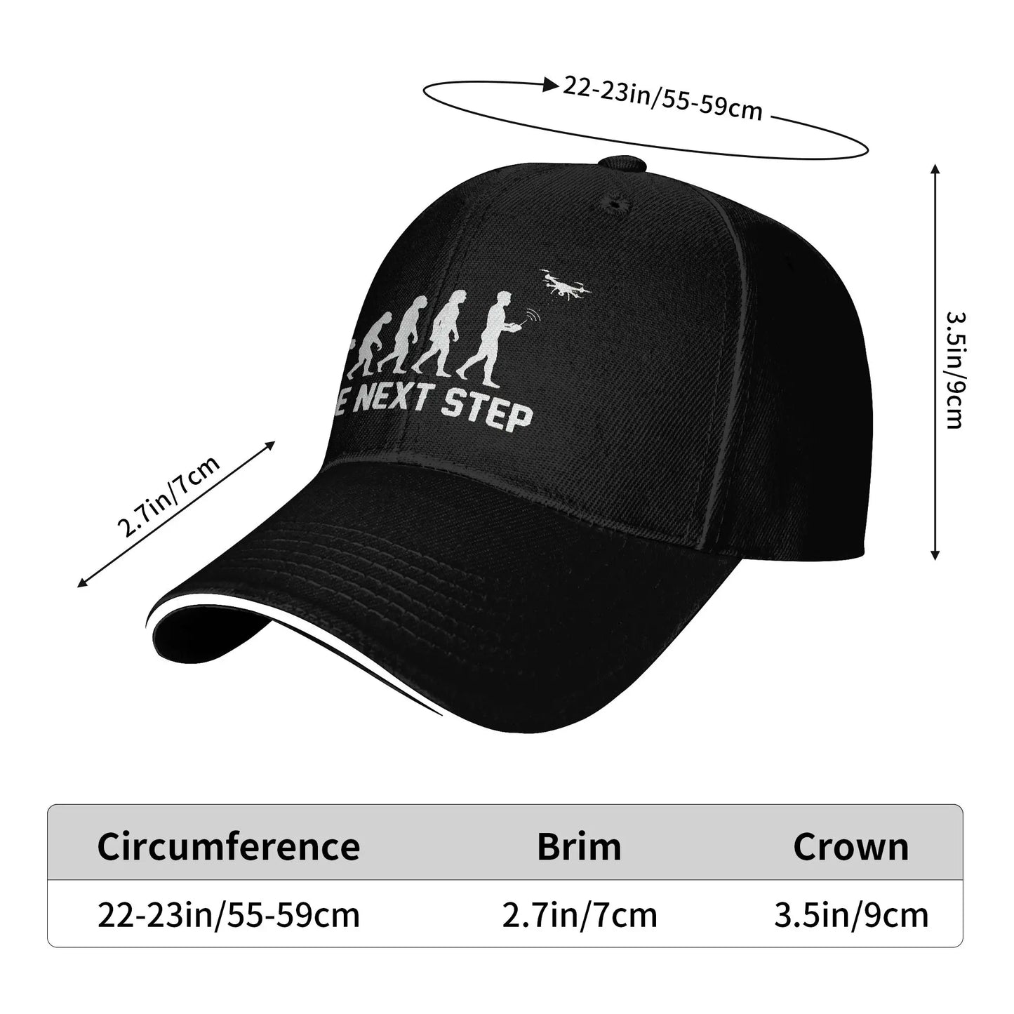 Drone Evolution The Next Step Pilot Sun Baseball Cap