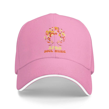 Afro Soul Music Vinyl Retro 70s 80s Funk Disco Dance Sun Baseball Cap