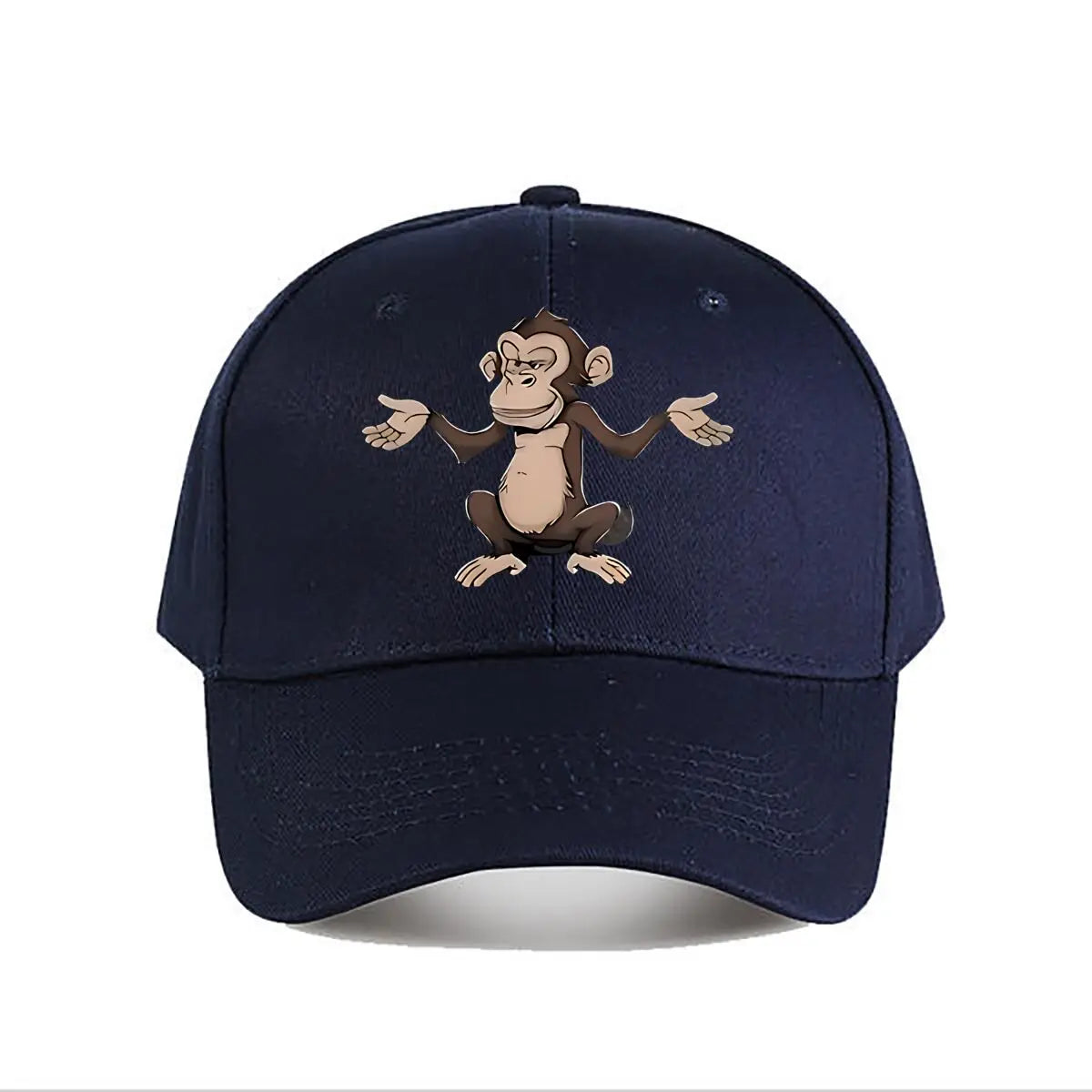 Funny Cartoon Monkey Vinyl Wall Decor Baseball Cap