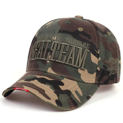 SEALTEAM Letter Embroidery Baseball Caps