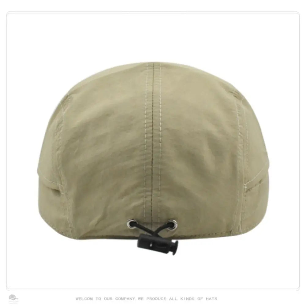 Apparel Accessories Solid Color Short Brim Baseball Cap Nylon Japanese Style