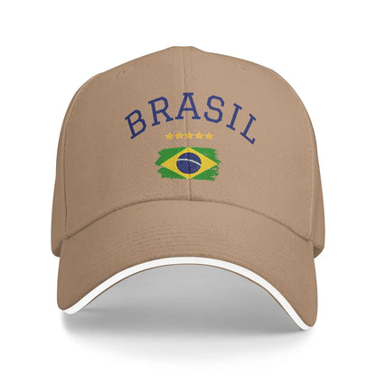 Unisex Brasil National Flag Brazil Hat Fashion Baseball Cap