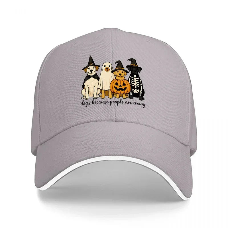Halloween Ghost Pumpkin Skeleton Baseball Cap