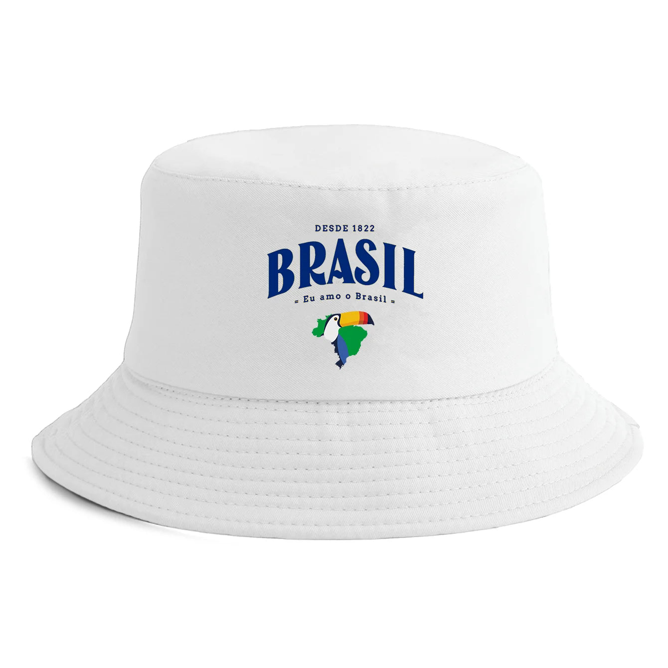 Unisex Brasil Map Toucan Print Bucket Hat