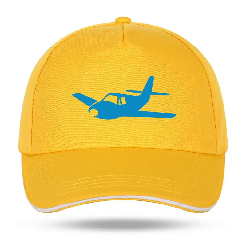 New Men Women Fashion Airplane Pilot Wings Funny Print Baseball Caps