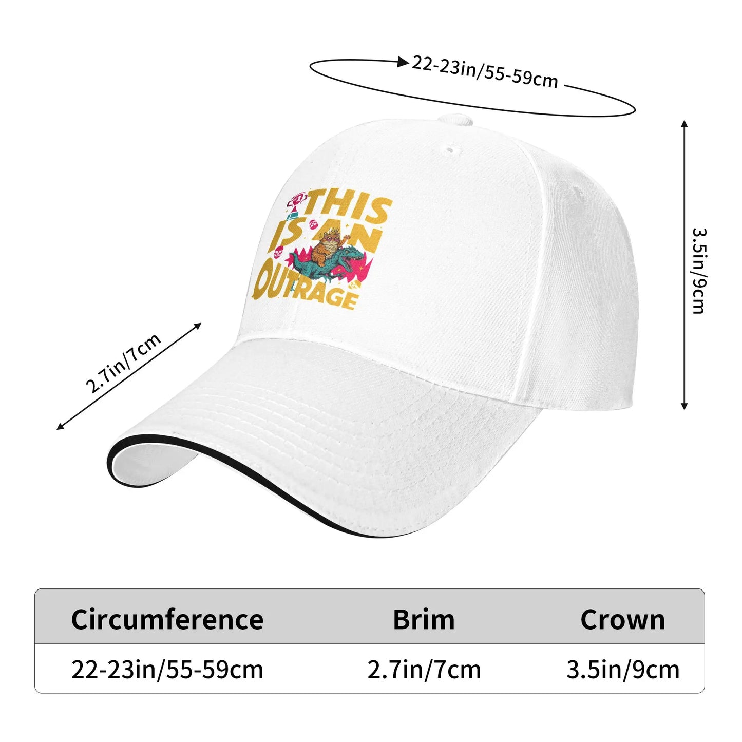 Summer This Is An Outrage Princess Donut Cat Dungeon Crawler Carl Baseball Cap