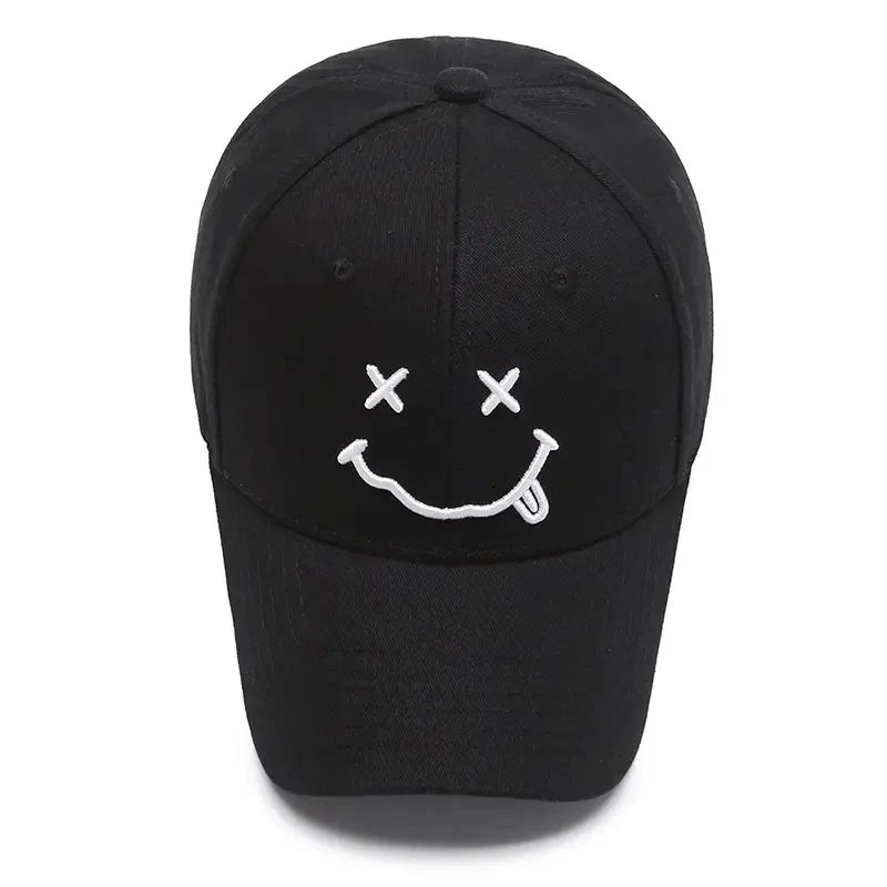 Men Women Smile Face Embroidery Baseball Caps