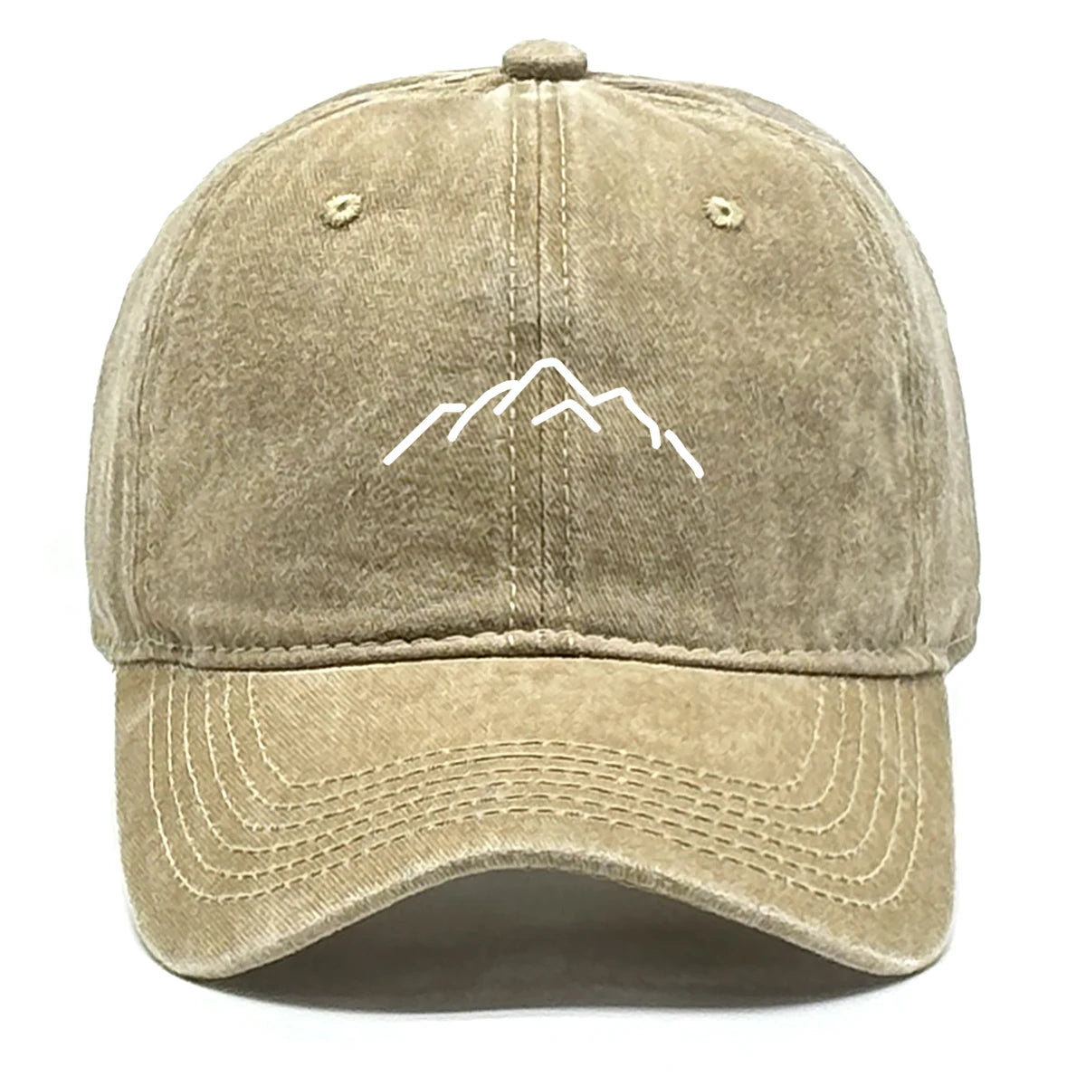 Unisex Washed Cotton Cap Mountain Vintage Baseball Cap