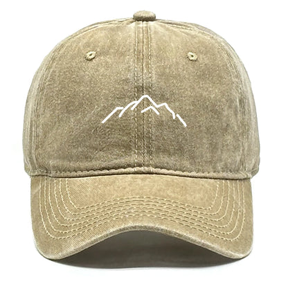 Unisex Washed Cotton Cap Mountain Vintage Baseball Cap