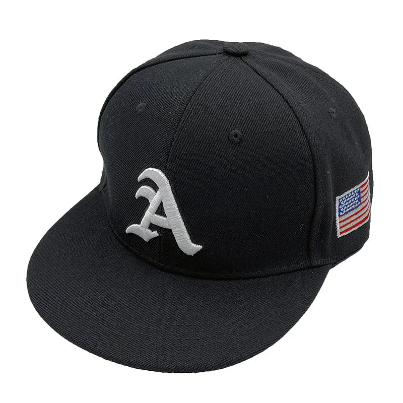 Unisex Gothic Letter American Flag HipHop Hats Outdoor