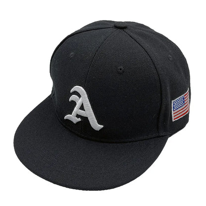 Unisex Gothic Letter American Flag HipHop Hats Outdoor