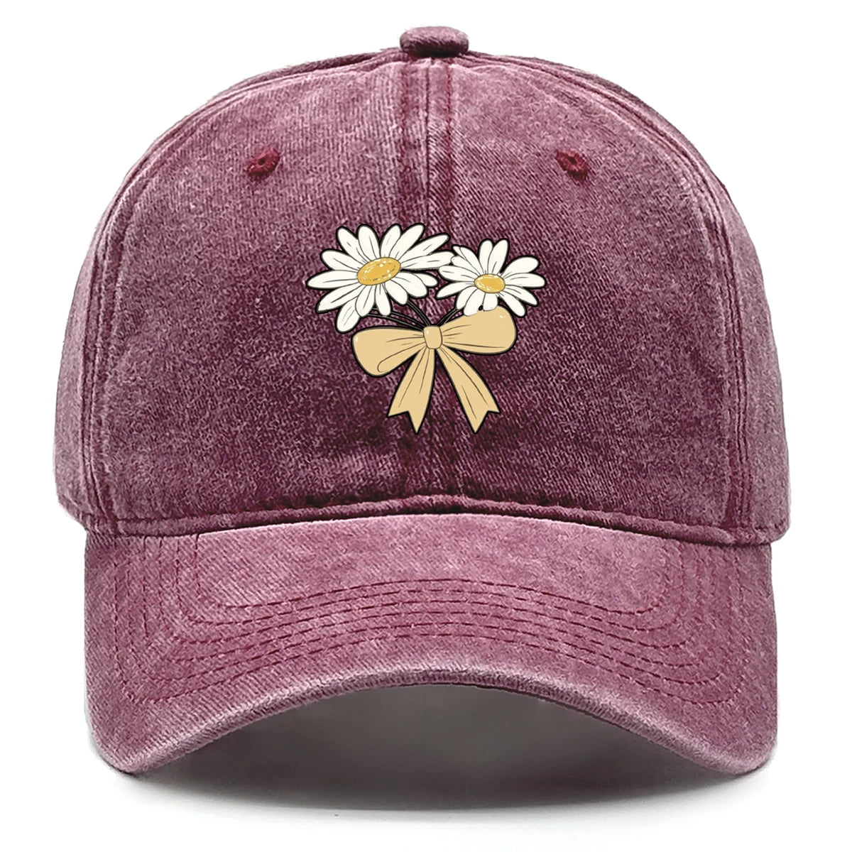 Flower Print Snapback Baseball Cap Flower Hat