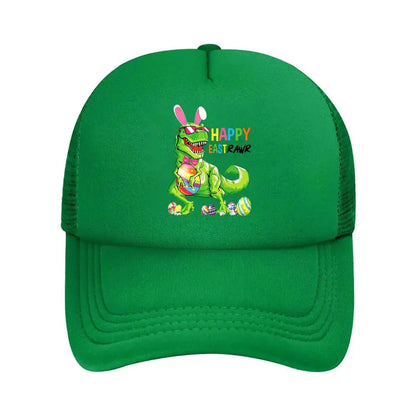 Easter Dinosaur Bunny 2026 Mesh Baseball Cap