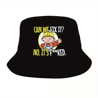 Bob The Builder Can We Fix It Headwear Foldable Bucket Hats