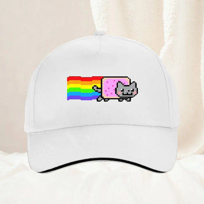 Nyan Cat Funny Meme Unisex Pattern Print Baseball Cap